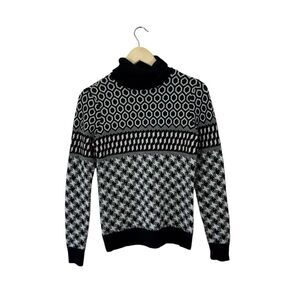 Brooks Brothers Small Merino Wool Blend Sweater Pullover Turtleneck Womens